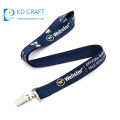 High quality new style custom polyester silk screen printing rock band lanyard with plastic buckle
